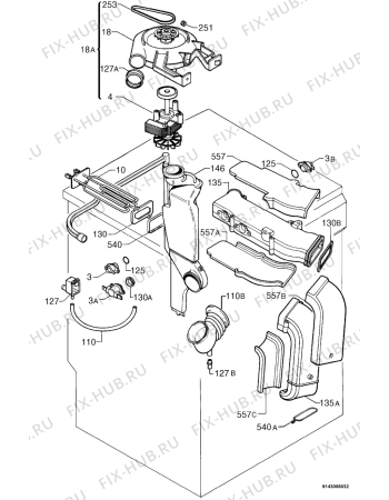 Взрыв-схема стиральной машины Zanussi WDA1255W - Схема узла Dryer 265